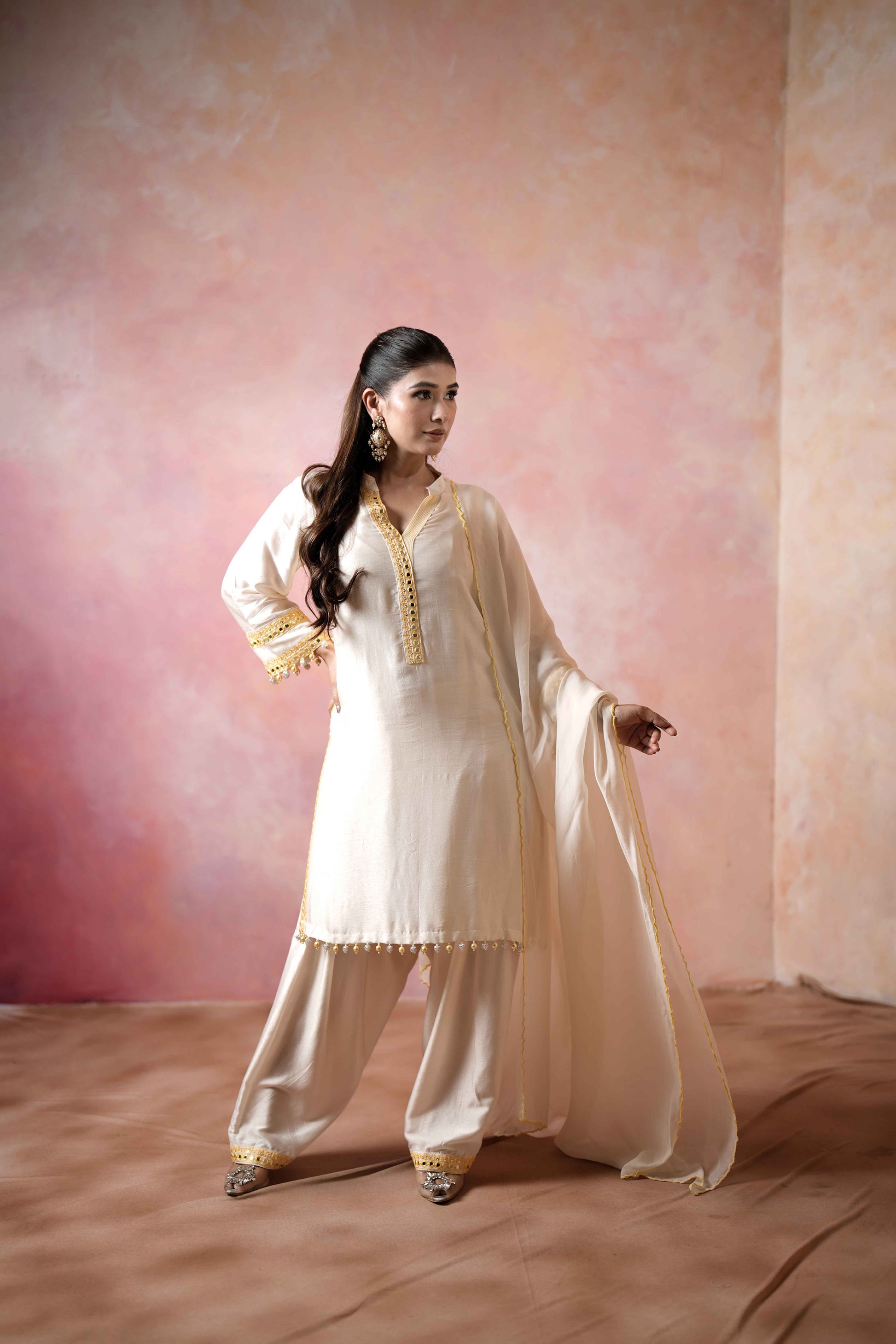 STRAIGHT KURTA WITH SALWAR PANTS