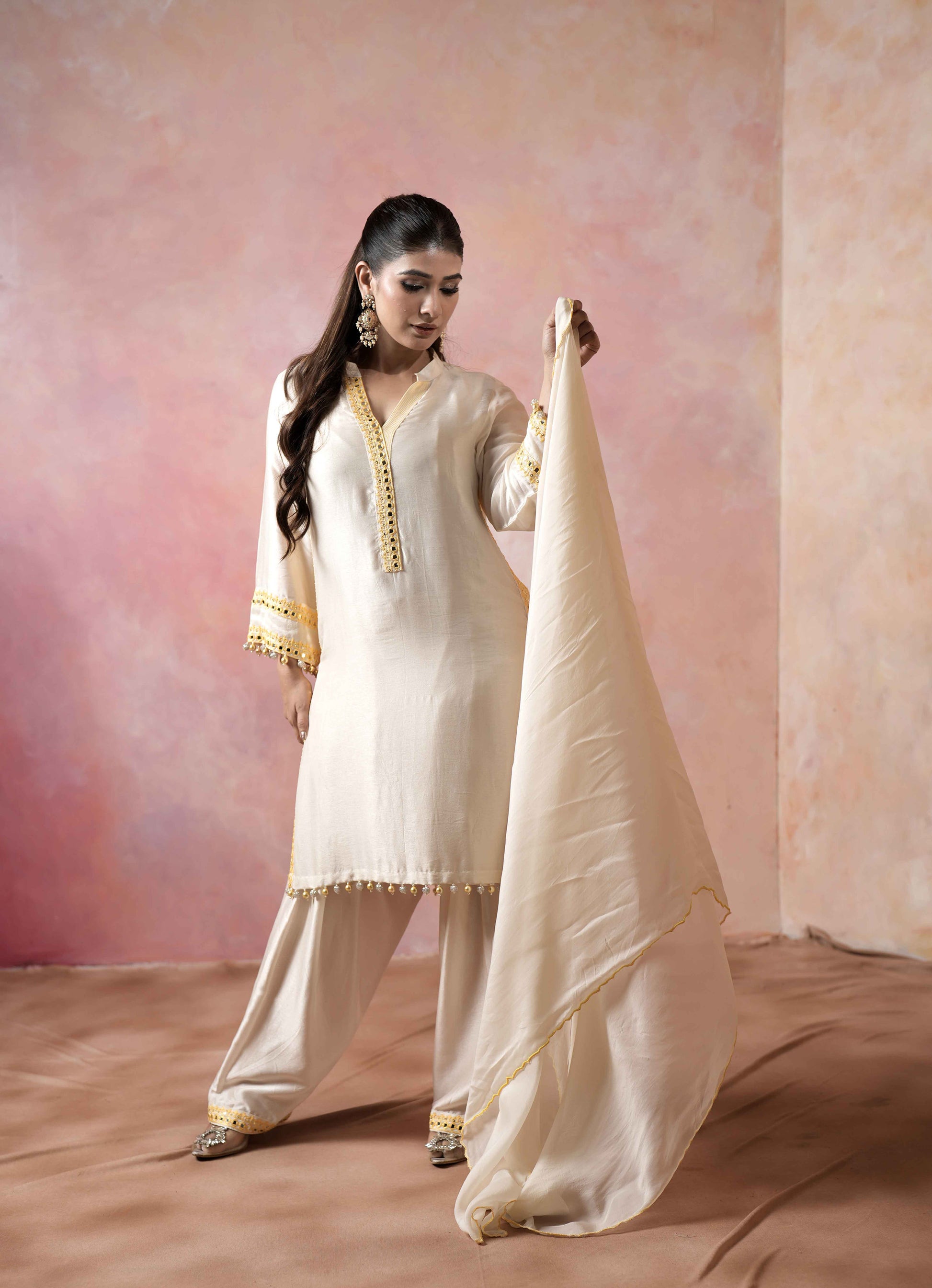 STRAIGHT KURTA WITH SALWAR PANTS