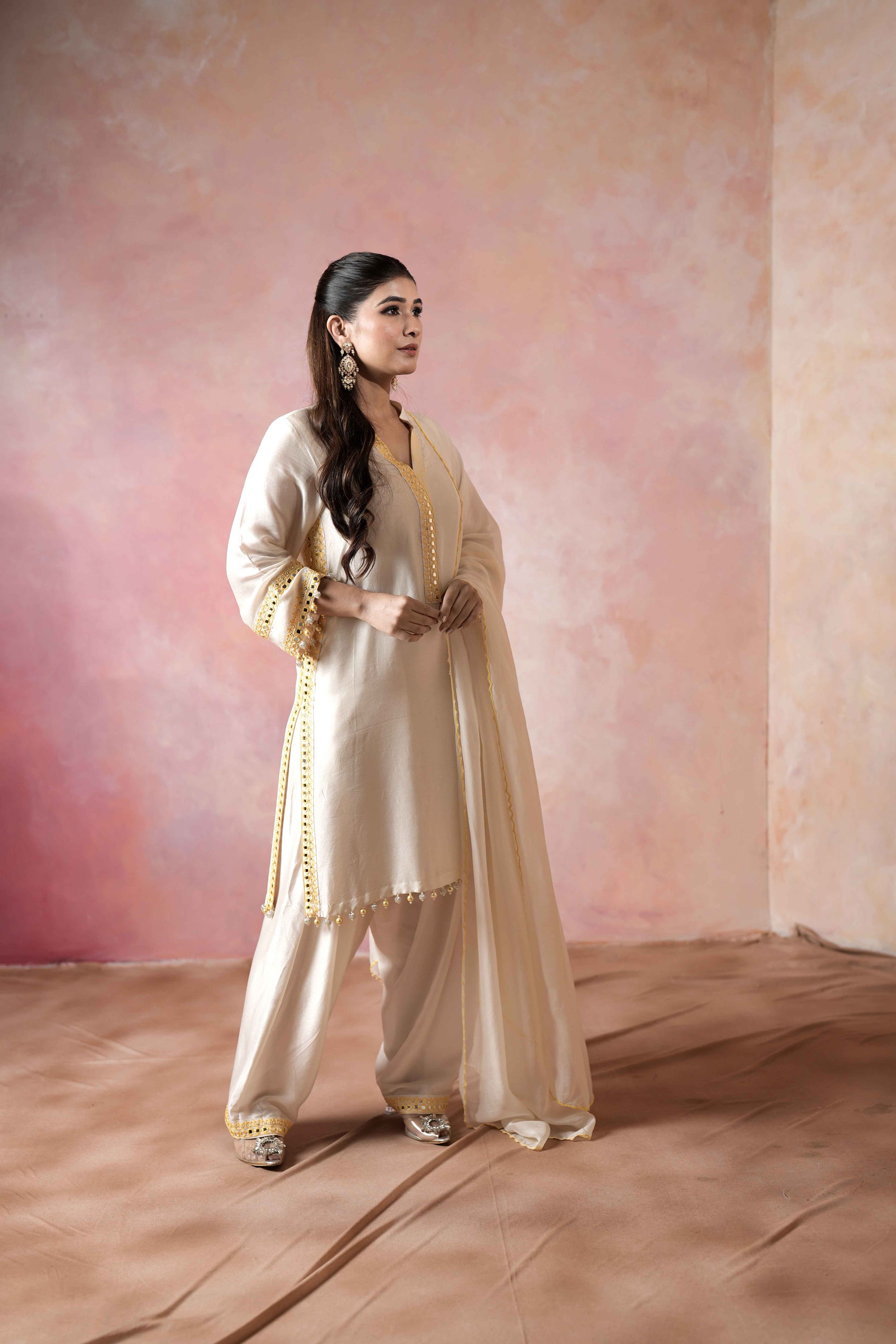 STRAIGHT KURTA WITH SALWAR PANTS