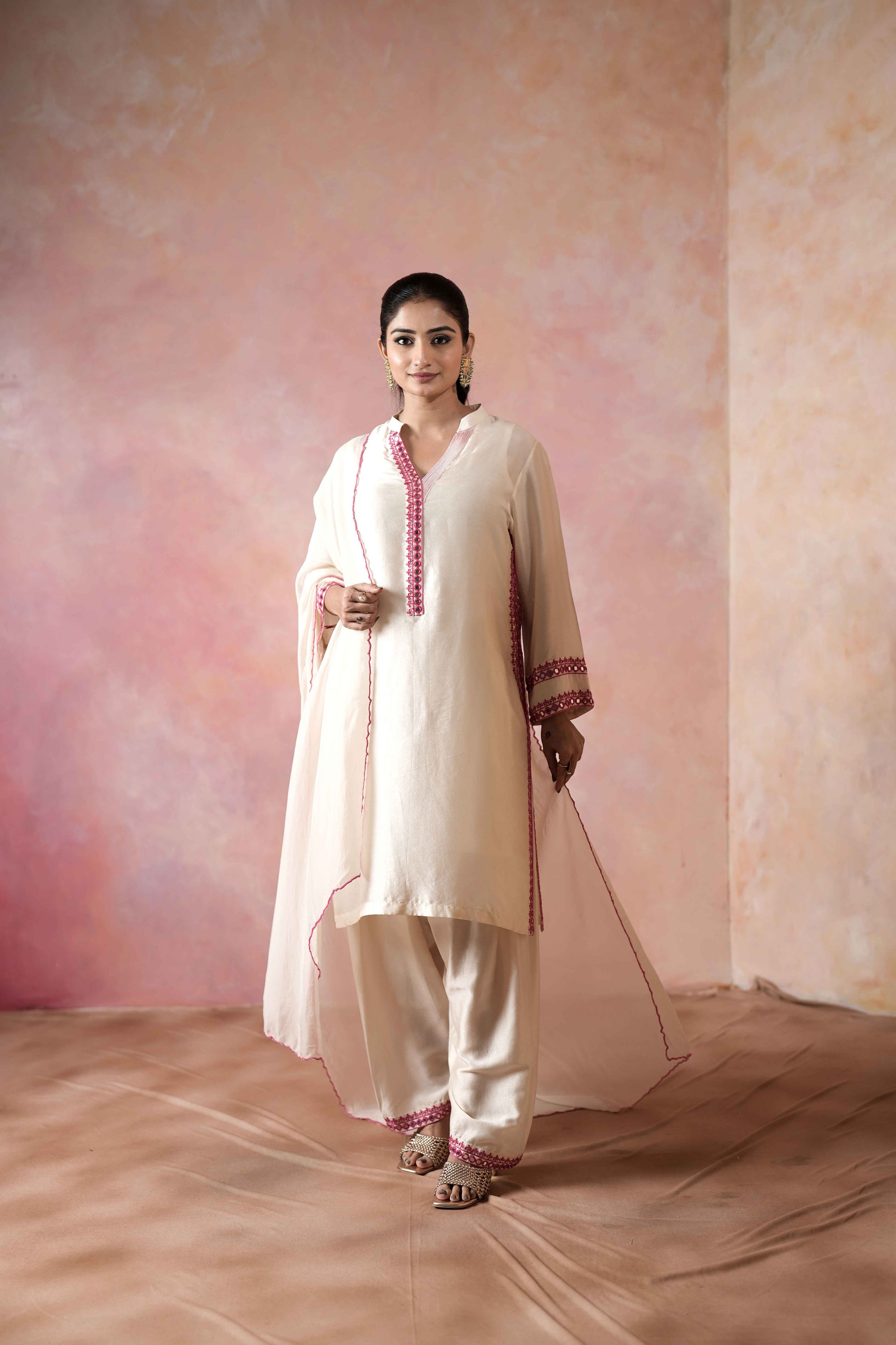 STRAIGHT KURTA WITH SALWAR PANTS