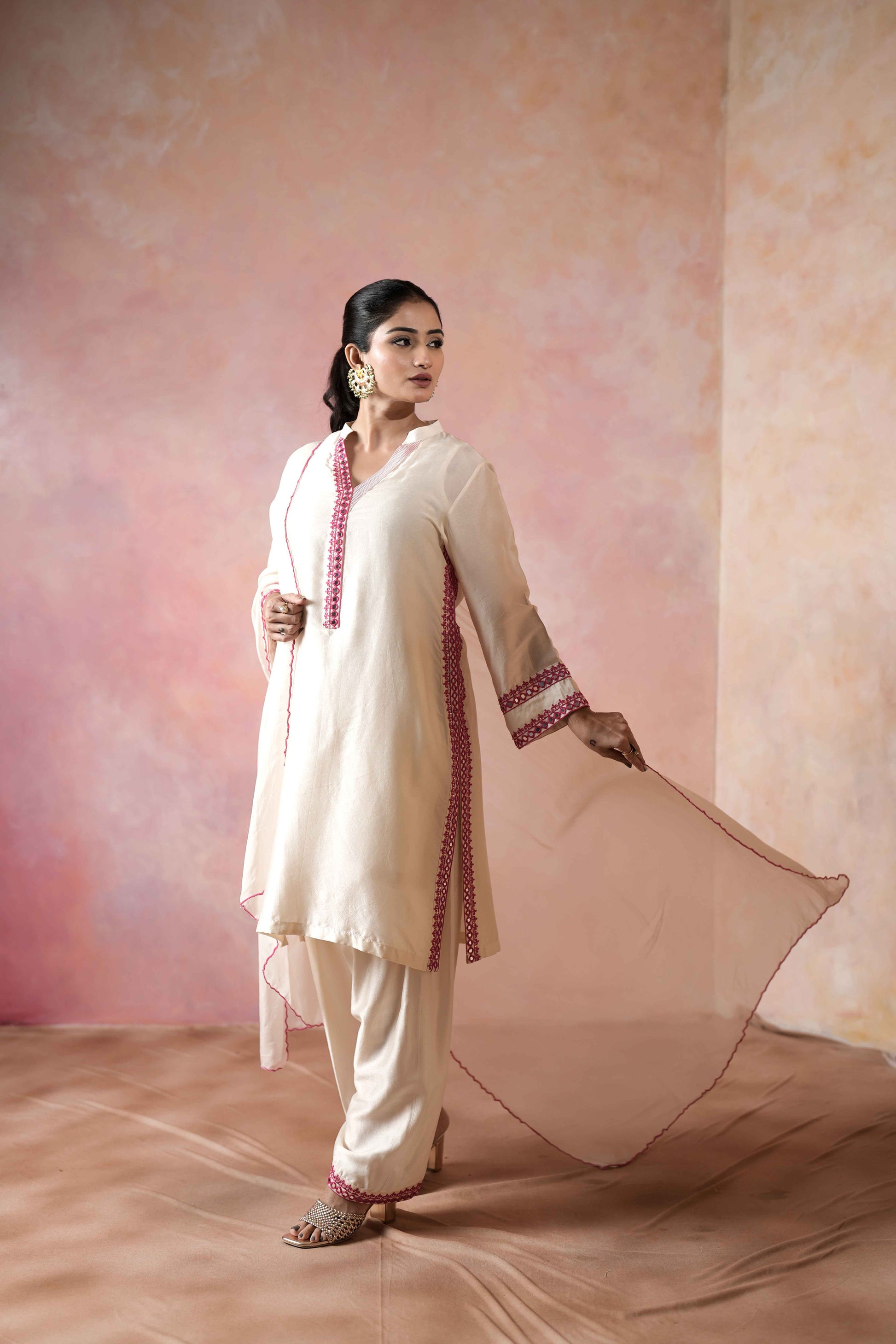STRAIGHT KURTA WITH SALWAR PANTS