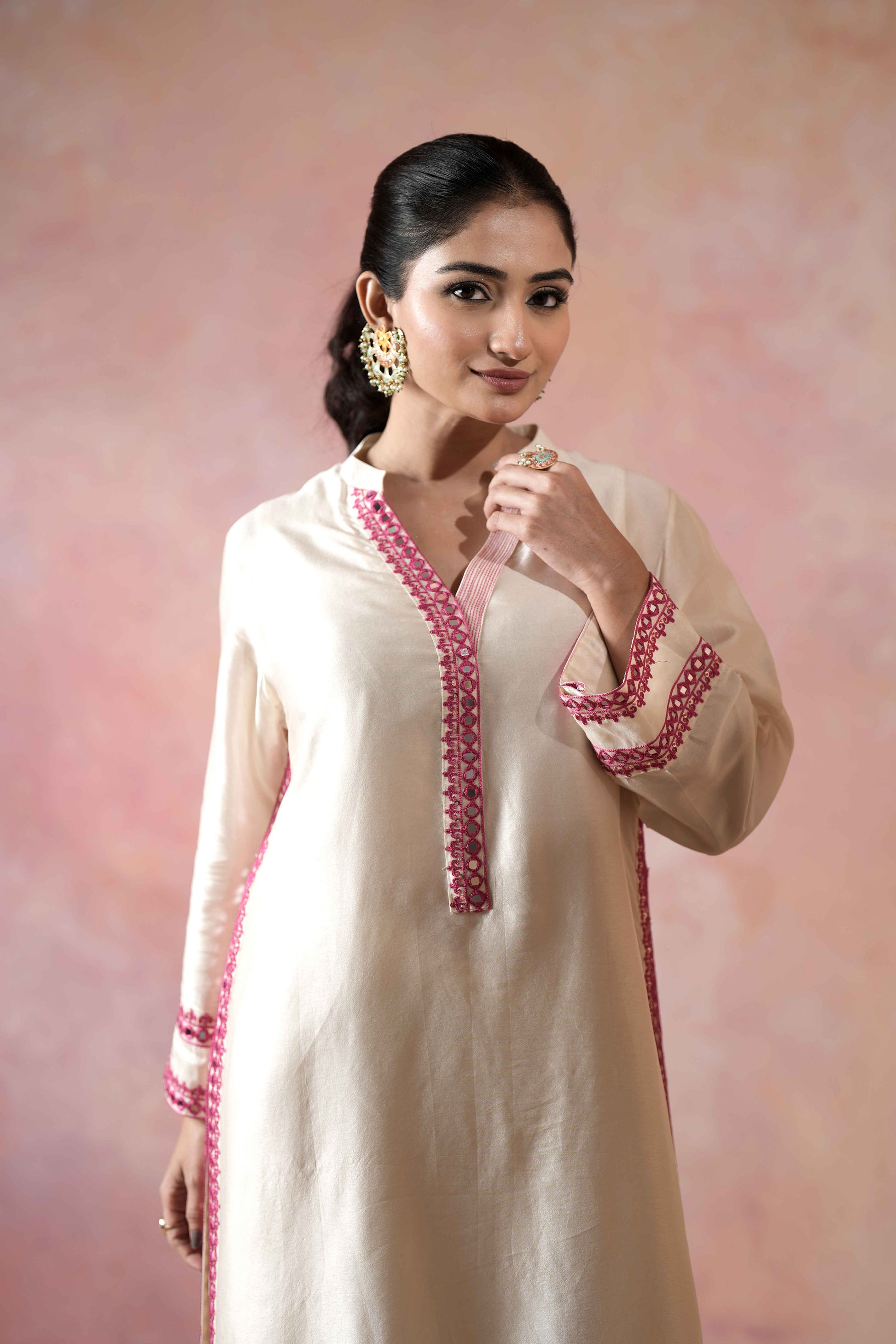 STRAIGHT KURTA WITH SALWAR PANTS