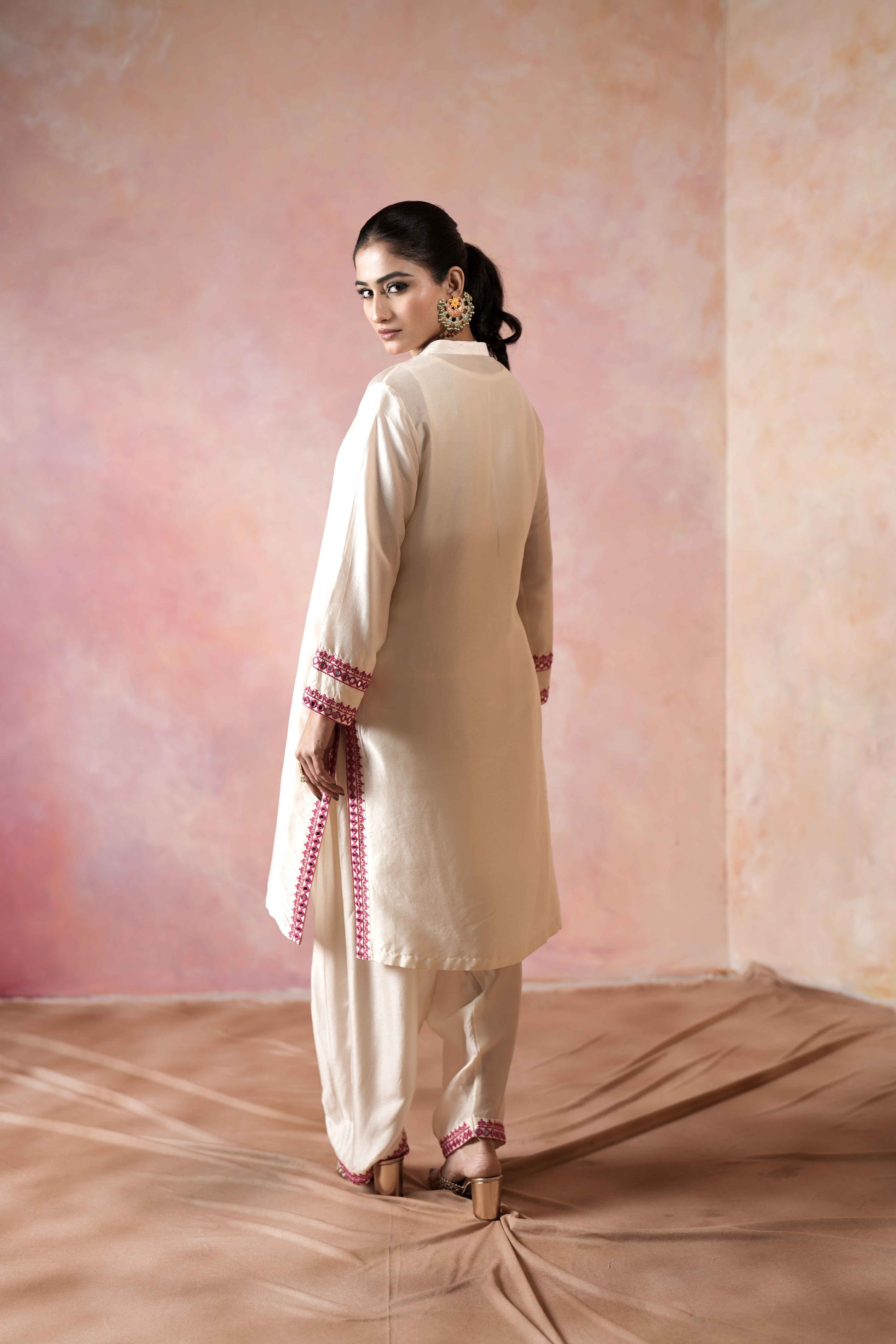 STRAIGHT KURTA WITH SALWAR PANTS