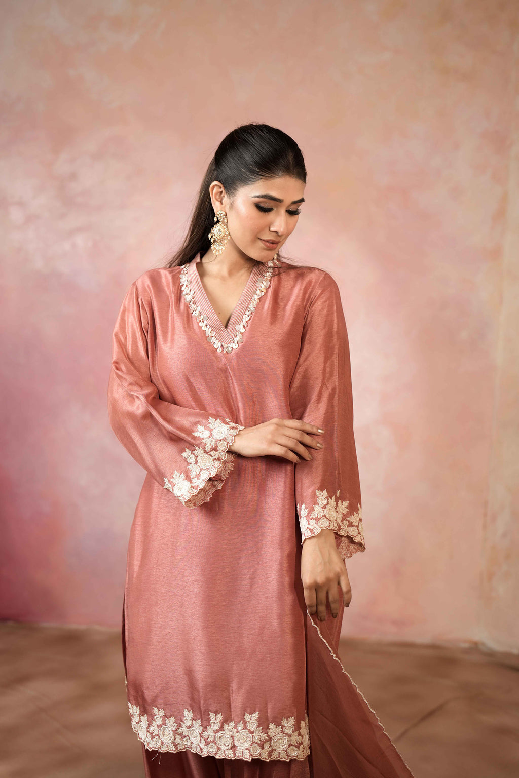 SHORT KURTA WITH SALWAR PANTS AND DUPATTA