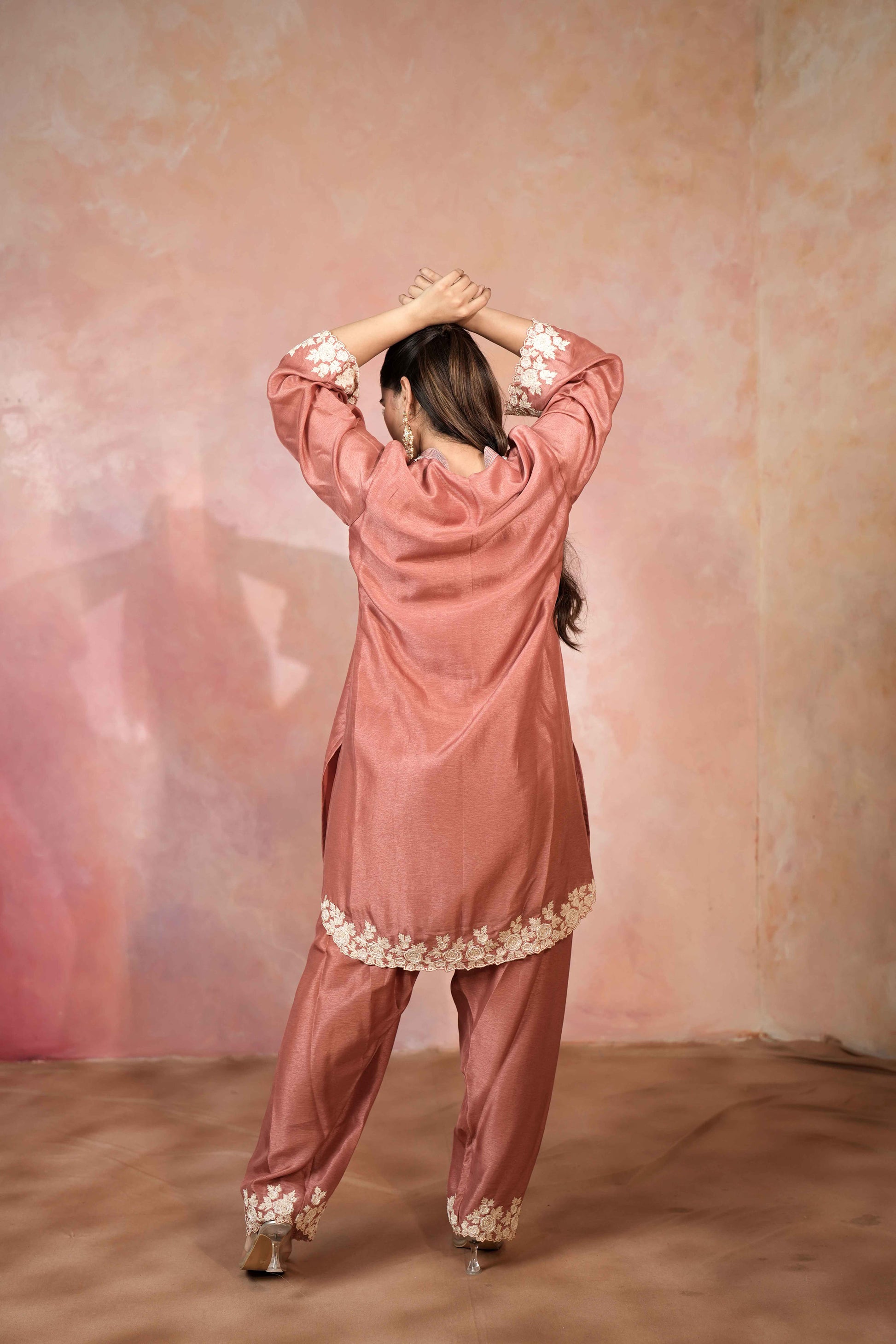 SHORT KURTA WITH SALWAR PANTS AND DUPATTA