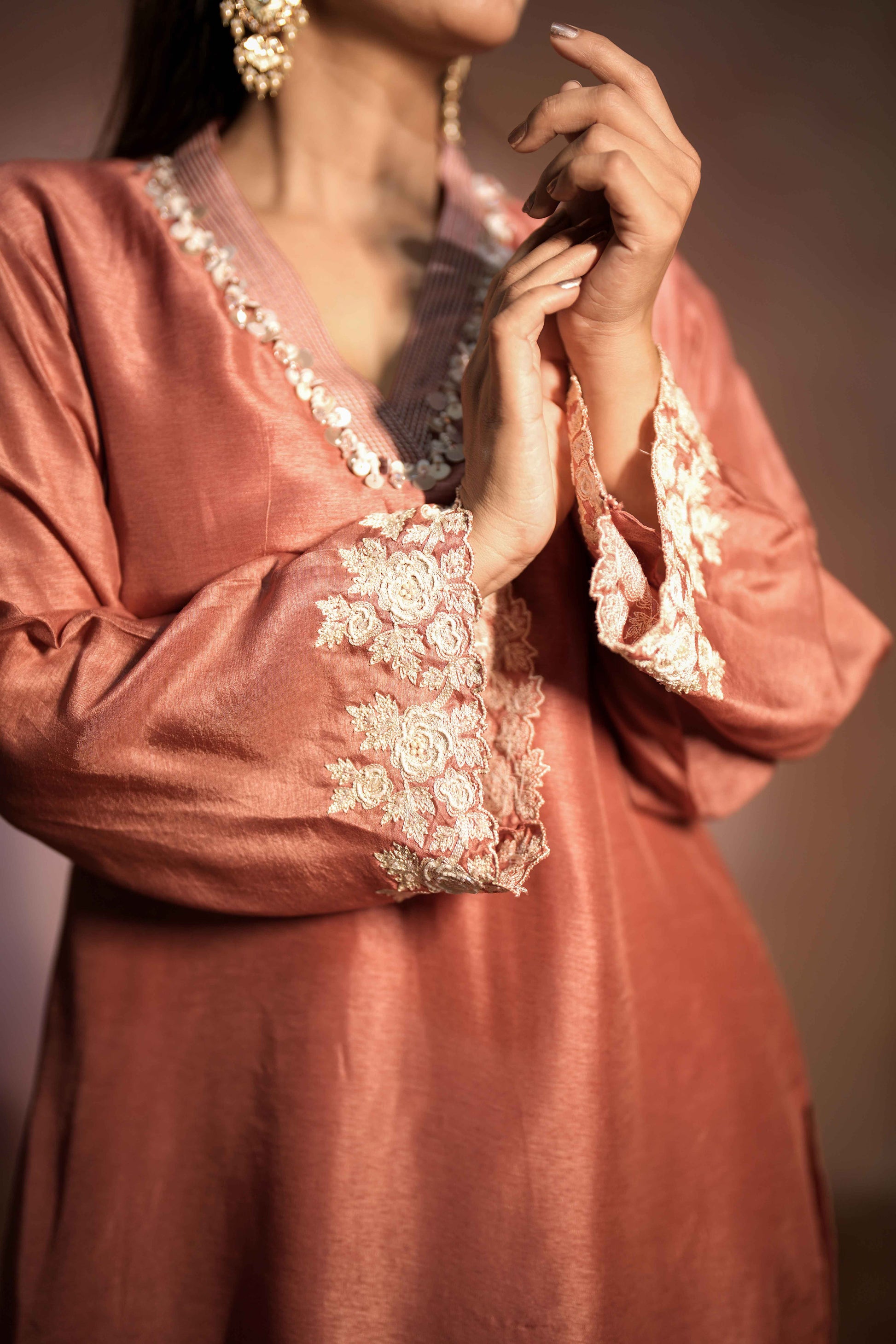 SHORT KURTA WITH SALWAR PANTS AND DUPATTA