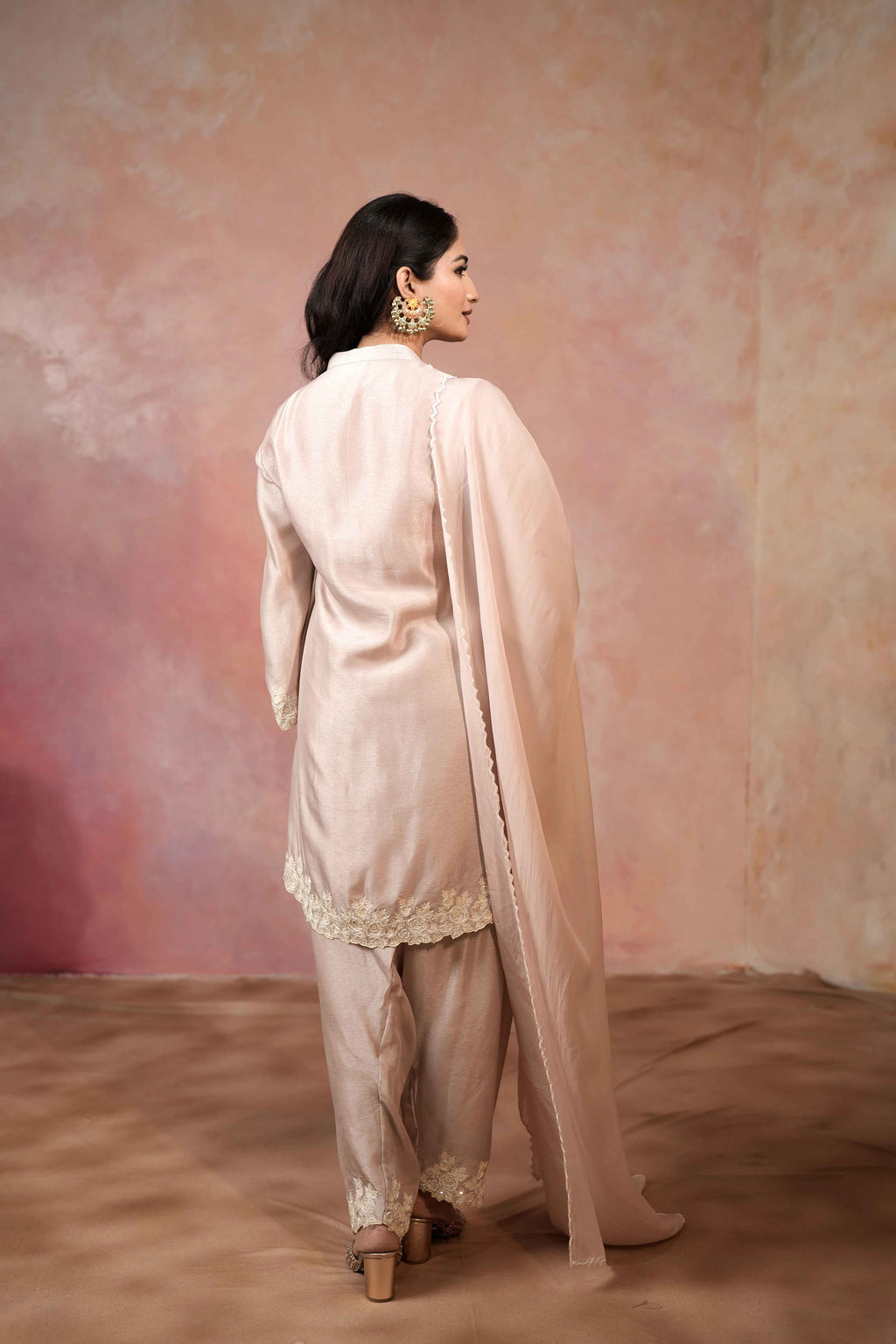 SHORT KURTA WITH SALWAR PANTS AND DUPATTA