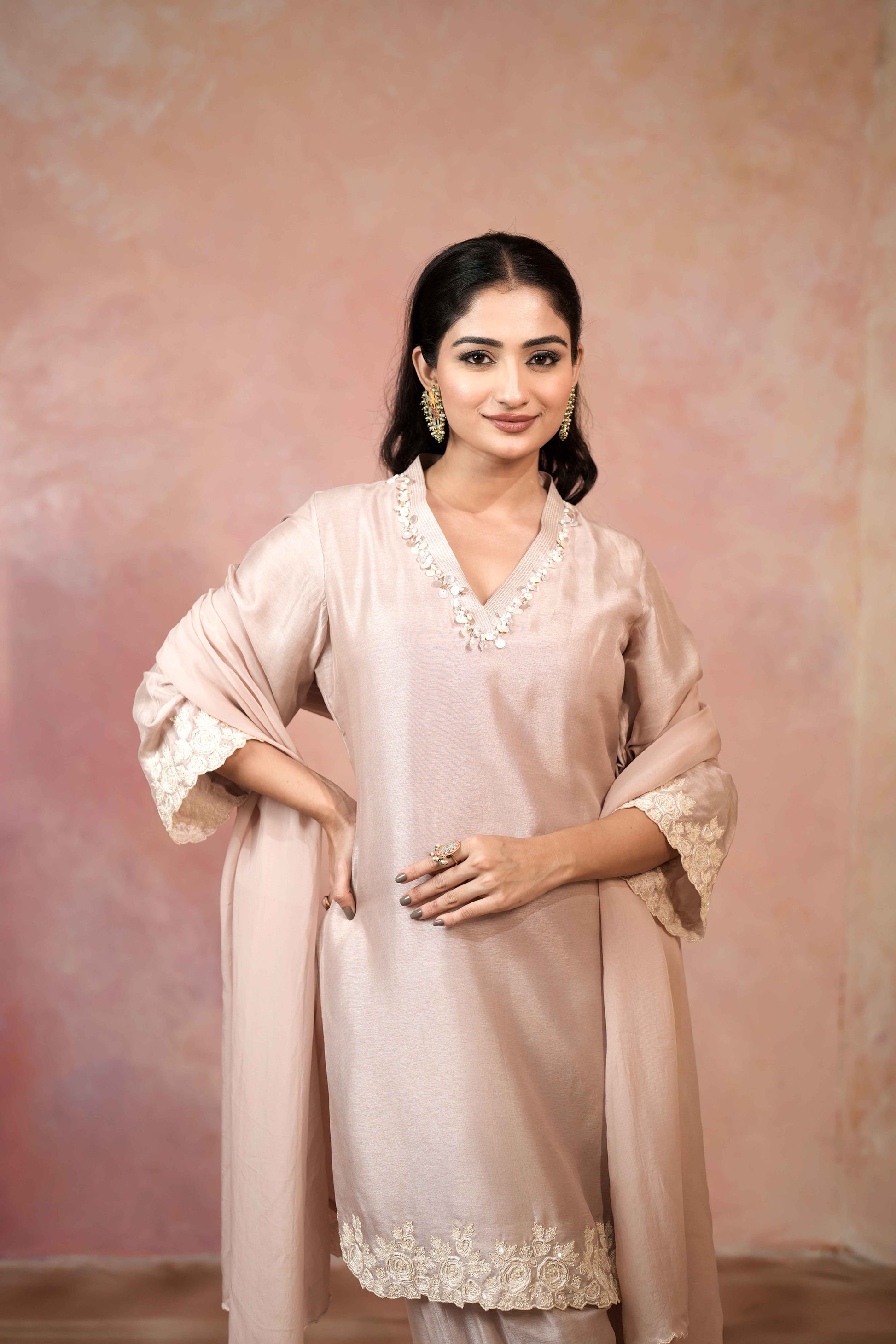 SHORT KURTA WITH SALWAR PANTS AND DUPATTA