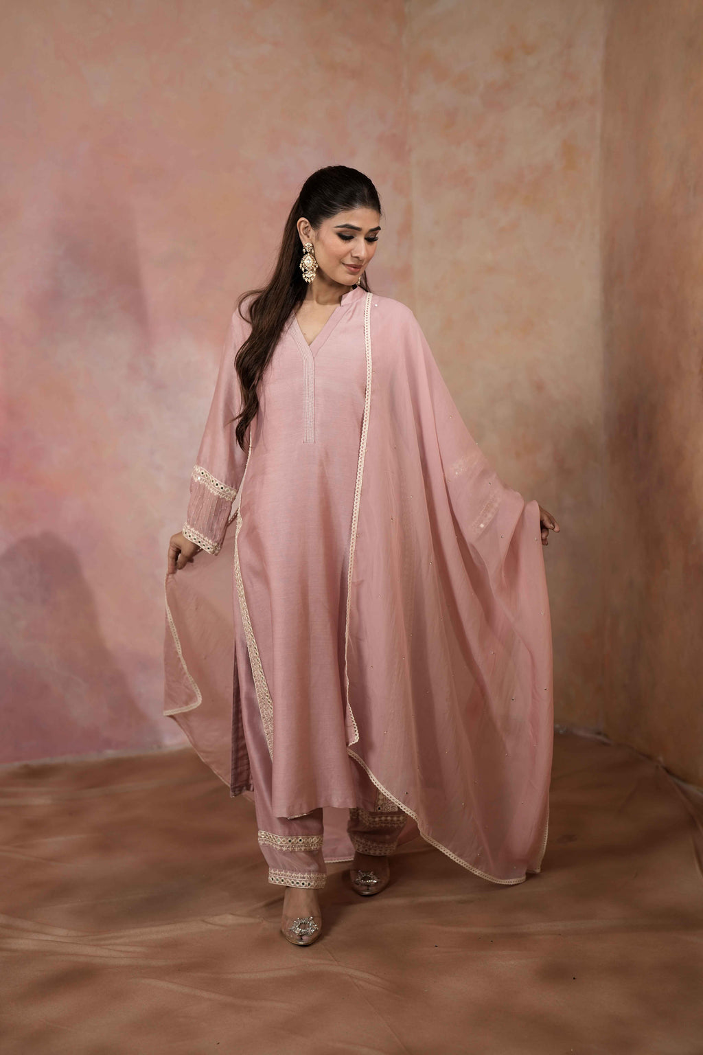 STRAIGHT KURTA SET WITH DUPATTA
