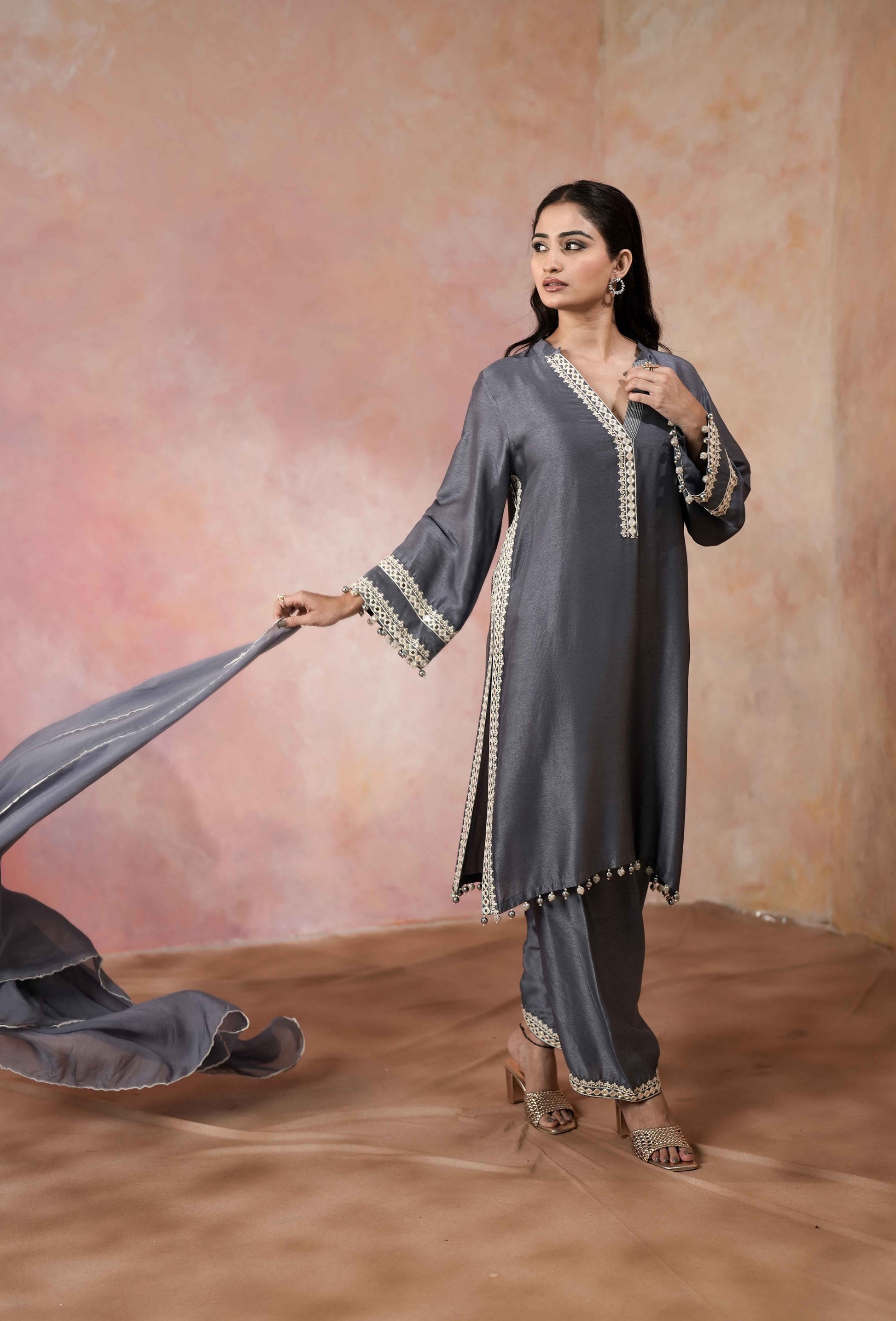 STRAIGHT KURTA WITH SALWAR PANTS
