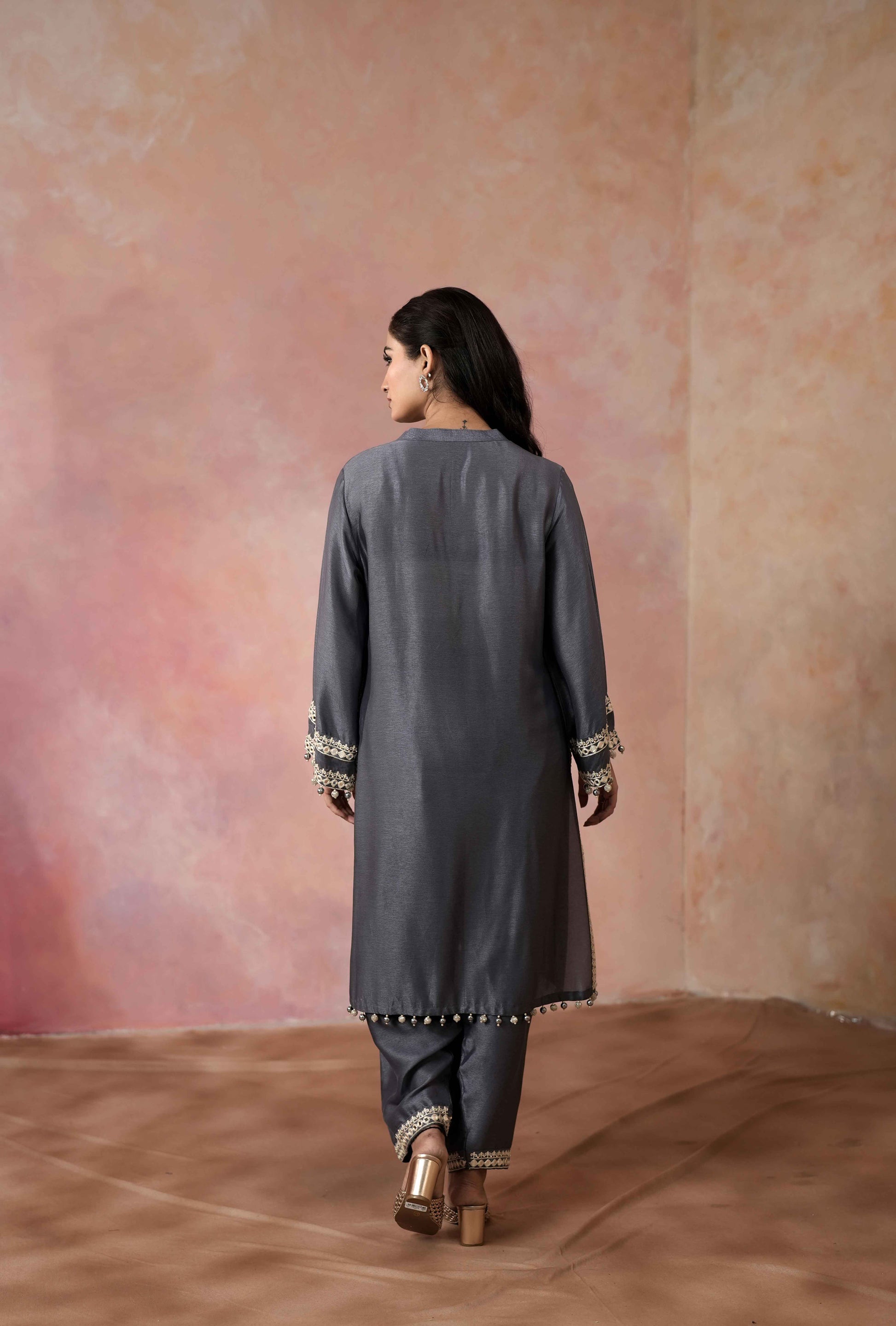 STRAIGHT KURTA WITH SALWAR PANTS