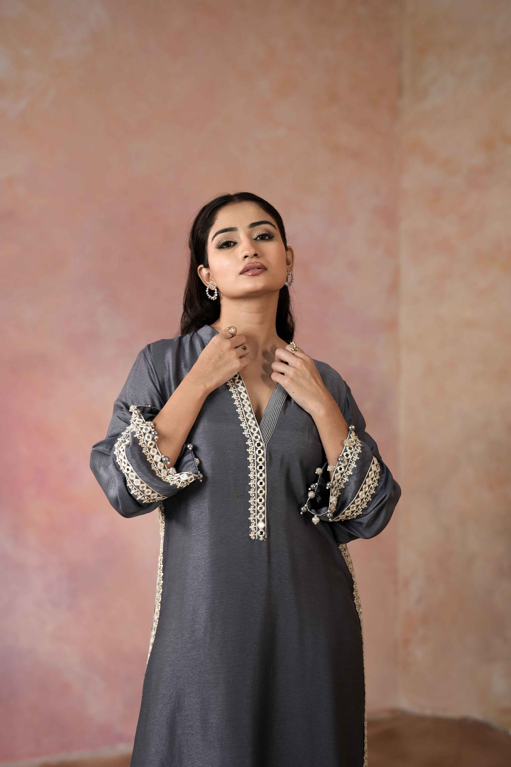 STRAIGHT KURTA WITH SALWAR PANTS