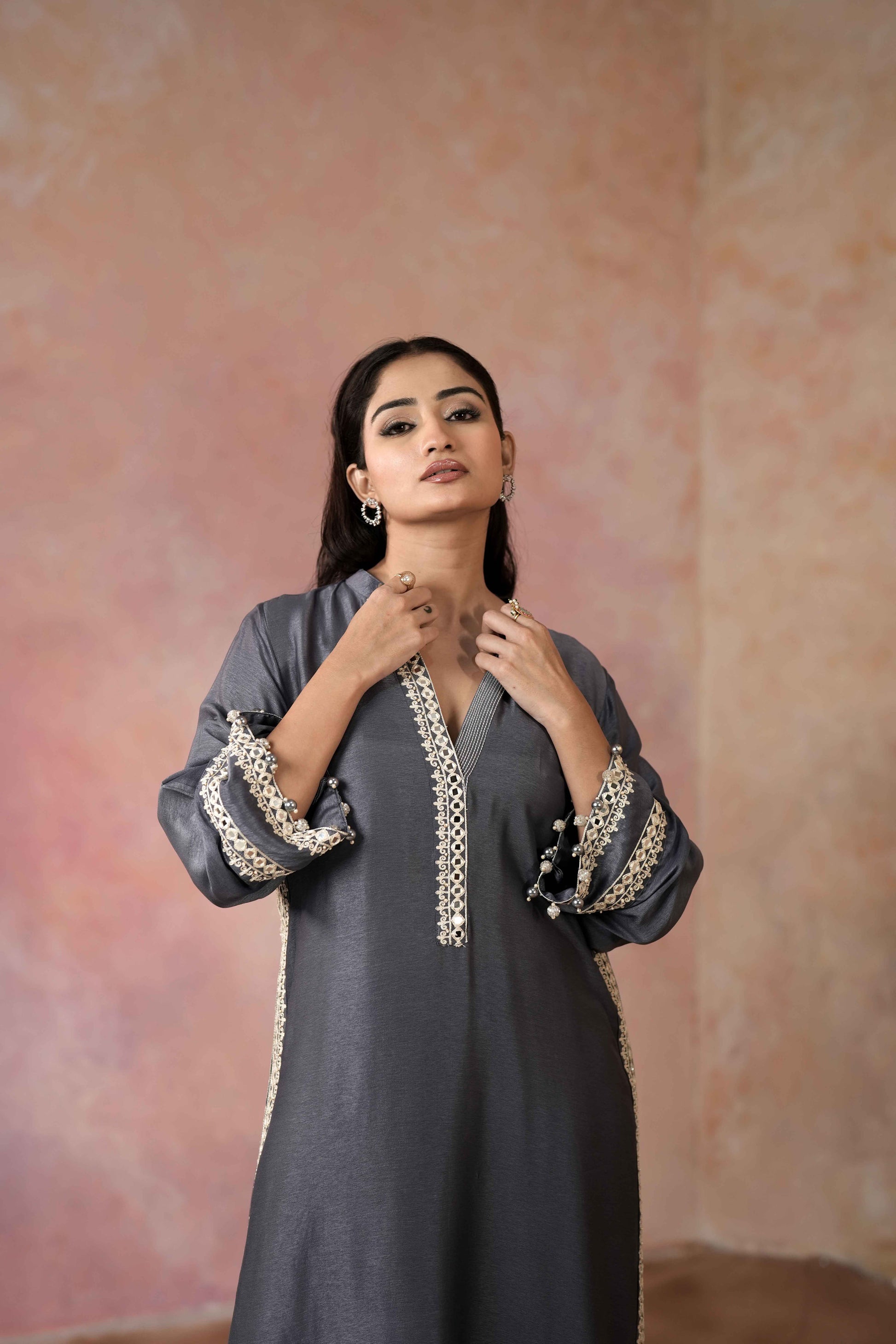 STRAIGHT KURTA WITH SALWAR PANTS