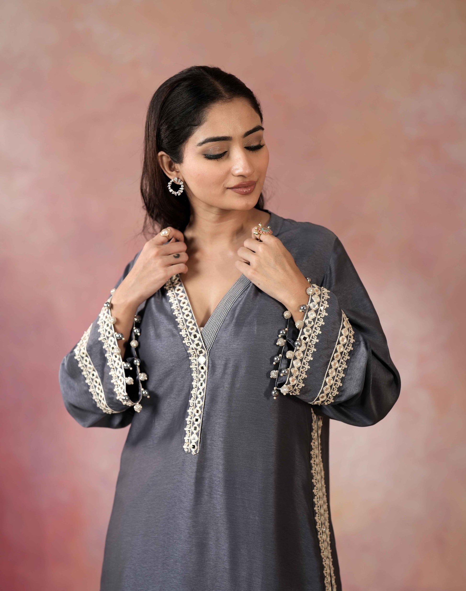 STRAIGHT KURTA WITH SALWAR PANTS