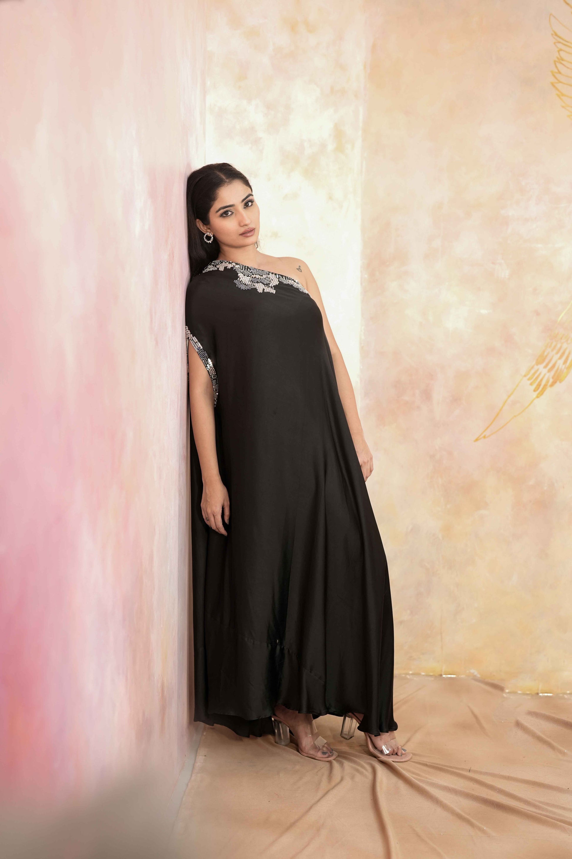 ONE SHOULDER FULL LENGTH DRESS