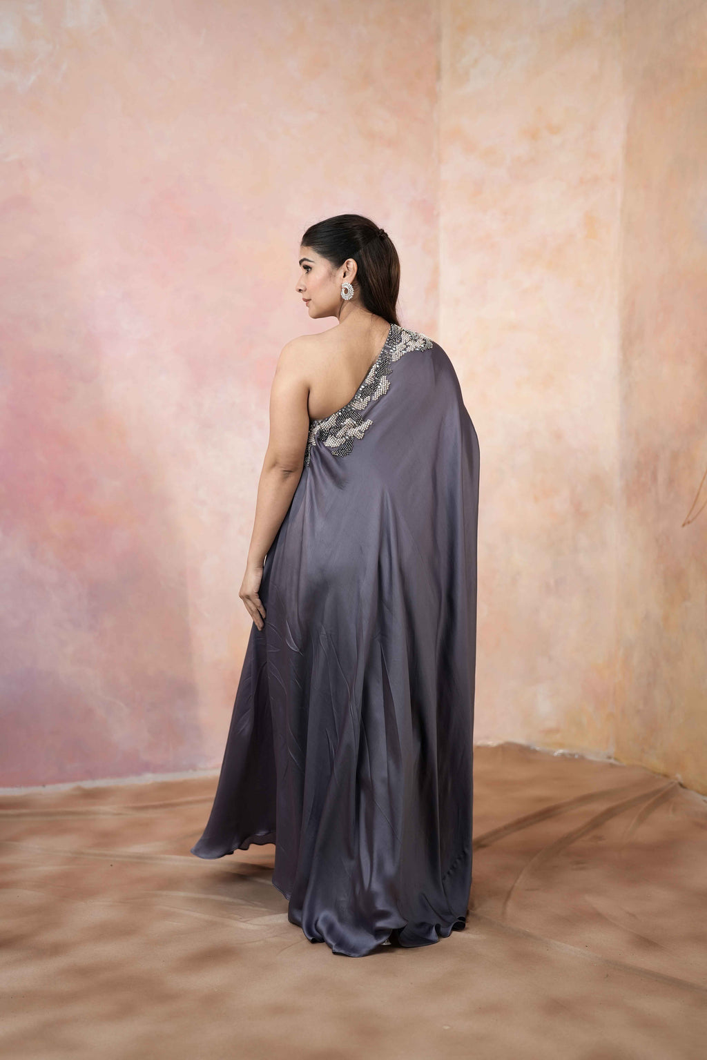 ONE SHOULDER FULL LENGTH DRESS
