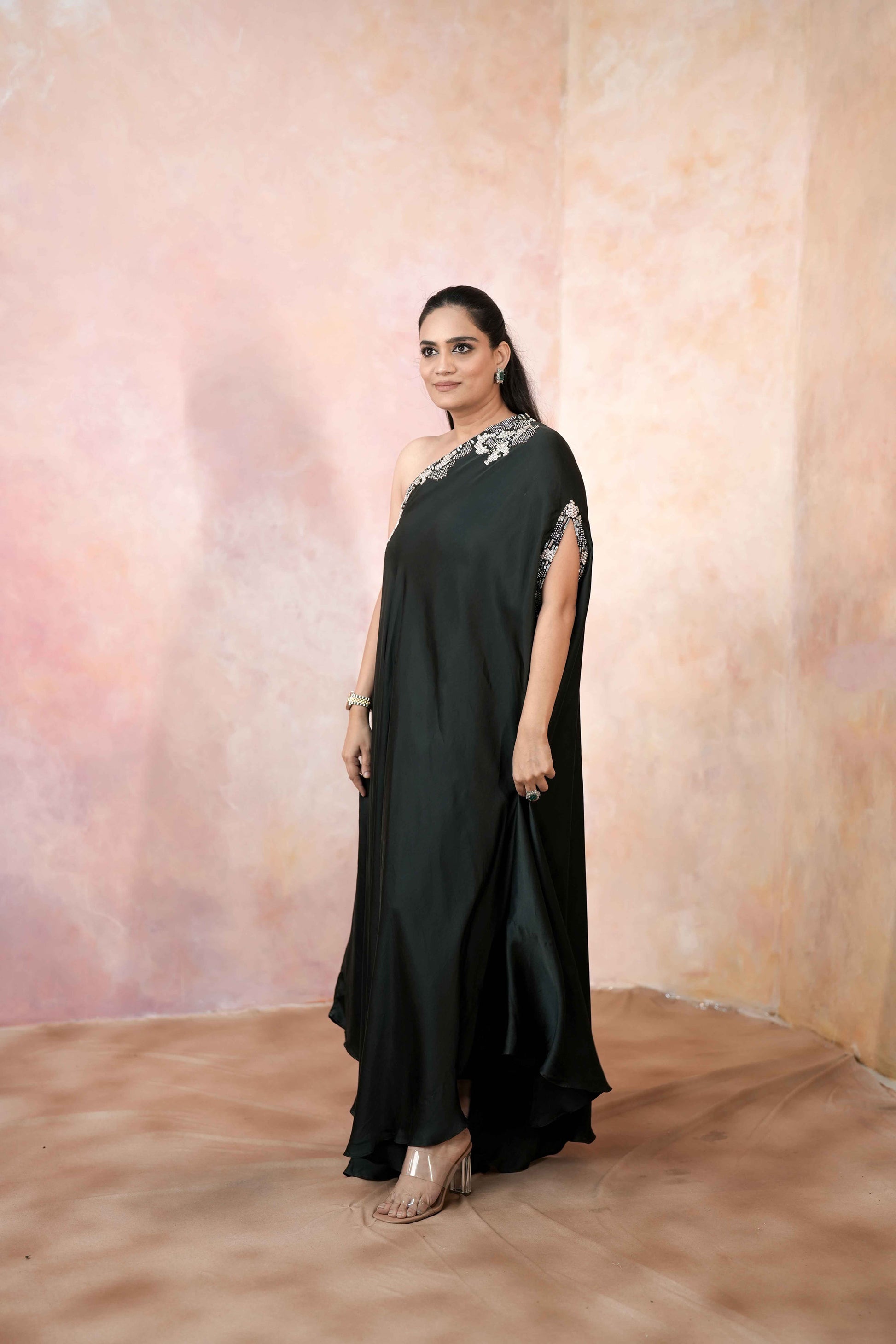 ONE SHOULDER FULL LENGTH DRESS