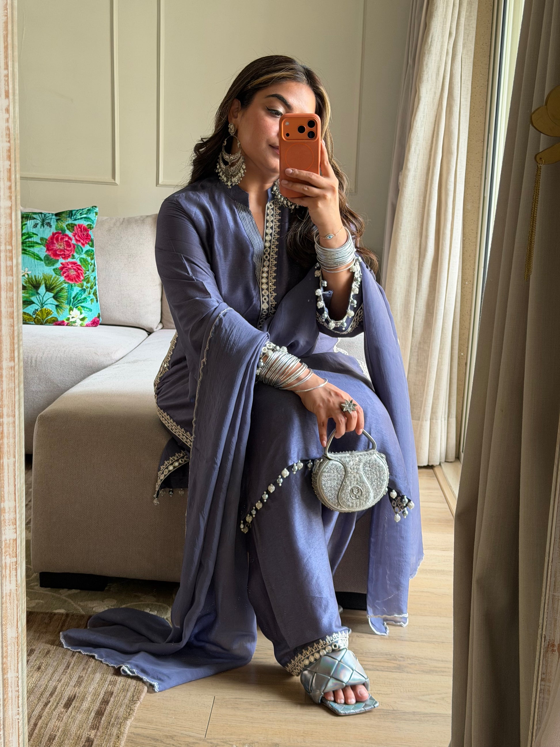 STRAIGHT KURTA WITH SALWAR PANTS