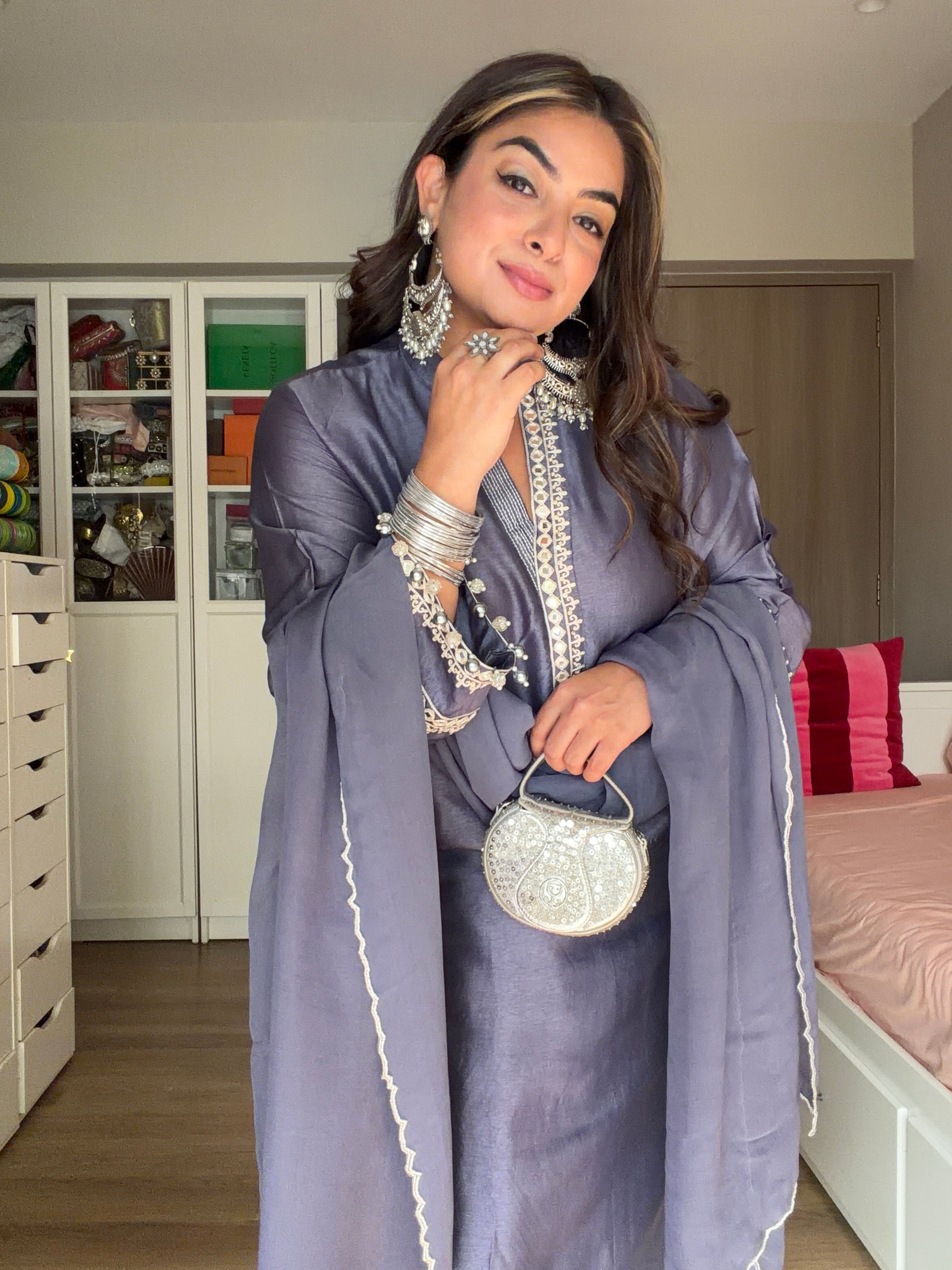 STRAIGHT KURTA WITH SALWAR PANTS